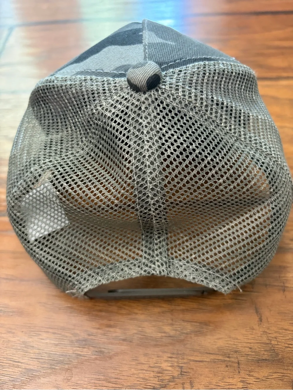 Kids Camo Trucker Hat - Gray Camouflage